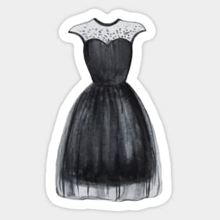 Black dress Sticker